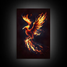 Carregar imagem no visualizador da galeria, Canvas Print Of "The Phoenix" - Rebirth Art - Framed Canvas Art - Framed Wall Art
