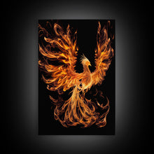 Carregar imagem no visualizador da galeria, Canvas Print Of "The Phoenix" - Rebirth Art - Framed Canvas Art - Framed Wall Art - Incredibly Beautiful Phoenix Decor