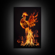Load image into Gallery viewer, Phoenix Watercolor Canvas Phoenix Bird Art Print Fire Bird Phoenix Framed Print Wall Art Fantastic Animals Painting Phoenix Gift
