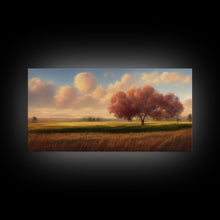 Carregar imagem no visualizador da galeria, A lone tree in a Texas field, Canvas print, Texan art, Prairies, fields and grass