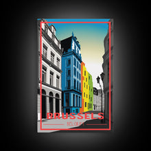 Load image into Gallery viewer, Belgium, Brussels, European Wall Art, City Wall Art, Travel Wall Print, Travel Poster, Travel Artwork, Travel Wall Art, Canvas Wall Print