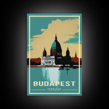 Carregar imagem no visualizador da galeria, Budapest, Hungary, European Wall Art, City Wall Art, Travel Wall Print, Travel Poster, Travel Artwork, Travel Wall Art, Canvas Wall Print