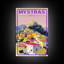 Load image into Gallery viewer, Mystras Wall Print, Greece Wall Art, Greece Prints, Europe Wall Print, Travel Wall Print, Travel Poster, Travel Wall Art, Canvas Wall Print