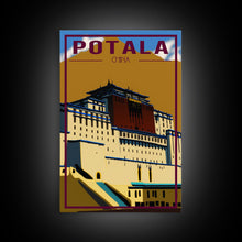 Load image into Gallery viewer, Potala Palace Wall Art, China Poster, Tibet Wall Print, Asia Wall Art, Travel Wall Print, Travel Poster, Travel Wall Art, Canvas Wall Print