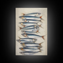 Carregar imagem no visualizador da galeria, Fish Wall Decor, Fish Painting, Animal Wall Art, Kitchen Art, Minimalist Wall Art, Wall Decor, Canvas Print, Wall Art, Framed Canvas Art
