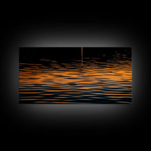 Carregar imagem no visualizador da galeria, Abstract Wall Art, Ripples Art, Abstract Water Wall Decor, Vibrant Art, Panoramic Wall Decor, Canvas Print, Wall Art, Framed Canvas Art