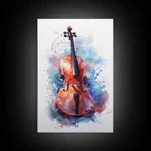 Carregar imagem no visualizador da galeria, Galaxy Cello Studio Decor Gift, Banjo Wall Art Canvas Print, Stringed Instruments, Cello Art, Banjo Poster Print, Cello Gifts, Musical Art