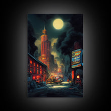 Load image into Gallery viewer, Early 20th century NYC wall art, canvas print, historic New York City wall art