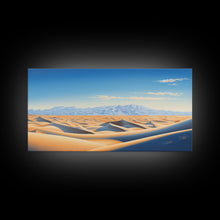 Load image into Gallery viewer, Desert Art, Framed Canvas Print, Landscape Painting, Poster Art, Desert Art Print, Saharan Desert, Sahara, Southwestern Art, Boho Decor