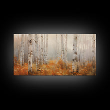 Carregar imagem no visualizador da galeria, Forest Wall Art, Autumn Wall Art, Tree Wall Art, Panoramic Art, Wall Art, Canvas Art, Landscape Art, Landscape Print, Farmhouse Wall Art