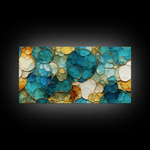 Carregar imagem no visualizador da galeria, Abstract Wall Art, Green Abstract Print, Vibrant Abstract, Panoramic Art, Wall Art, Canvas Art, Landscape Art, Welcome Home Gift, Room Decor