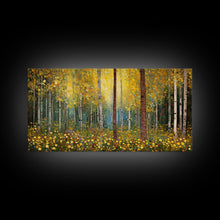 Carregar imagem no visualizador da galeria, Forest Wall Art, Summer Art, Trees Wall Print, Panoramic Art, Wall Art, Canvas Art, Landscape Art, Gift For Coworker, Country Wall Art