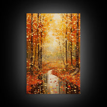 Carregar imagem no visualizador da galeria, Forest Wall Art, Trees Wall Art, Fall Wall Print, Canvas Print, Wall Art, Vertical Art, Housewarming Gift, Ranch Decor, Country Wall Art