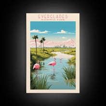 Carregar imagem no visualizador da galeria, Everglades National Park Travel Poster Print, Canvas Print Wall Art, Florida Travel Art, Midcentury Modern Travel Decor, MCM Wall Art