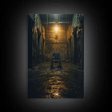 Load image into Gallery viewer, Creepy Wall Decor, Spooky Room Decor, Canvas Print, Wall Hanging, Portrait Art, Halloween Wall Decor, Dark Fantasy, Dark Wall Art