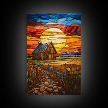 Carregar imagem no visualizador da galeria, Autumn Art, Farm House Wall Art, Abstract Art, Canvas Print, Wall Hanging, Portrait Art, Anniversary Gift, Southern Decor, Office Prints