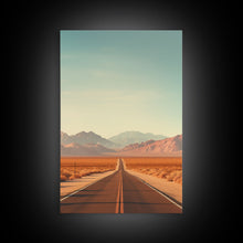 Load image into Gallery viewer, Desert Landscape, Desert Wall Art, Mountains Wall Art, Canvas Print, Wall Hanging, Portrait Art, Home Decor Prints, Office Wall Decor