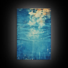 Load image into Gallery viewer, Denim Canvas Print Wall Art, Tie Dye Denim Texture Print On Canvas, Unique Wall Art, Boho Style Art, Minimalist Wall art