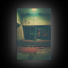 Carregar imagem no visualizador da galeria, Abandoned Building Art, Creepy Wall Decor, Spooky Art Print, Canvas Print, Wall Hanging, Portrait Art, Modern Home Decor, Gift For The Home