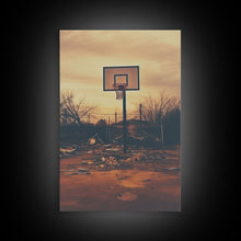 Carregar imagem no visualizador da galeria, Basketball Wall Art, Sports Wall Art, Canvas Print, Wall Hanging, Portrait Art, Family Home Decor, Housewarming Gift, College Dorm Decor