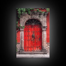 Cargar imagen en el visor de la galería, Change1 Mexican Wall Art, Framed Canvas Print, Old Town Mexico Architecture Wall Art, Framed Art
