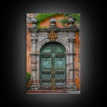Cargar imagen en el visor de la galería, Change23 Hacienda Architecture Framed Canvas Print, Mexican Wall Art, Art of Mexico, Original Artwork, Wood Framed Ready To Hang