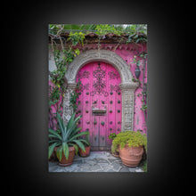 Cargar imagen en el visor de la galería, Change456 Architecture Print, 19th Century Architecture Photography, Mexico City Wall Art, Wood Framed Canvas Print