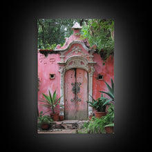 Cargar imagen en el visor de la galería, Change675 Architecture Print, 19th Century Architecture Photography, Mexico City Wall Art, Wood Framed Canvas Print