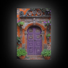 Cargar imagen en el visor de la galería, Change34 Architecture Print, 19th Century Architecture Photography, Mexico City Wall Art, Wood Framed Canvas Print