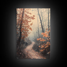 Carregar imagem no visualizador da galeria, Framed Canvas Print of a Snowy Mountain and Winter Landscape, Winter Wonderland Wall Art, Moody Landscape, Best Gift Idea, Winter Decor