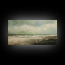 Carregar imagem no visualizador da galeria, Landscape Oil Painting Canvas Print Wall Art, Nature Framed Large Gallery Art, Minimalist Art, Ready To Hang, Moody and Drab Art