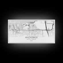Load image into Gallery viewer, Anchorage Street Map, Alaska Map, Map Print, Modern Art, Wall Art, Canvas Print, Bedroom Décor, City Map Wall Art, Minimalist Décor, Prints