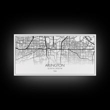 Carregar imagem no visualizador da galeria, Arlington Street Map, Texas Map, Map Print, Modern Art, Wall Art, Canvas Print, Travel Art, Apartment Décor, Summer Gift, Laundry Room Décor