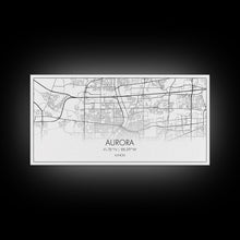 Carregar imagem no visualizador da galeria, Aurora Street Map, Illinois Map, Map Print, Modern Art, Wall Art, Canvas Print, Room Décor For Teens, Cool Wall Art, Fun Gift, Classroom Art