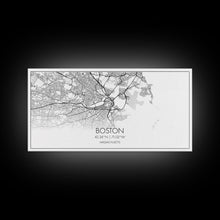 Load image into Gallery viewer, Boston Street Map, Massachusetts Map, Map Print, Modern Art, Wall Art, Canvas Art, Newlywed Gift, Gift For Parents, Farmhouse Wall Décor