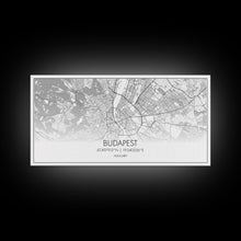 Carregar imagem no visualizador da galeria, Budapest Street Map, Hungary Map, Map Print, Modern Art, Wall Art, Canvas Art, Moving Gifts, Gift For New Home, Guest Room Decor, Prints