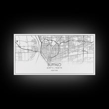 Carregar imagem no visualizador da galeria, Buffalo Street Map, New York Map, Map Print, Modern Art, Wall Art, Canvas Art, Gift For Newlyweds, Gift For Parents, Apartment Décor