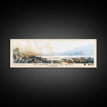 Load image into Gallery viewer, Achmelvich Bay, Scotland Watercolor Print, Vacation Gift, Scotland Wall Art, Beach Painting, Beach Decor, Large Wall Art, Wood Frame Art