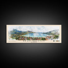 Load image into Gallery viewer, Beau Vallon, Seychelles Watercolor Beach Print, Vacation Gift, Seychelles Wall Art, Beach Painting, Beach Decor, Beach Painting