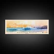 Load image into Gallery viewer, Boston Beach, Jamaica Watercolor Beach Print, Vacation Gift, Jamaica Wall Art, Beach Painting, Beach Decor, Beach Painting