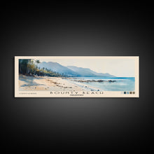 Load image into Gallery viewer, Bounty Beach, Philippines Watercolor Beach Print, Vacation Gift, Philippines Wall Art, Framed Canvas Print, Framed Beach Painting