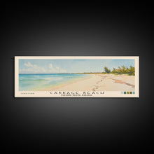 Carregar imagem no visualizador da galeria, Cabbage Beach, Paradise Island, Bahamas Watercolor Beach Print, Vacation Gift, Paradise Island, Bahamas Wall Art, Framed Canvas Print, Framed Beach Painting