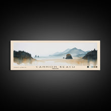 Carregar imagem no visualizador da galeria, Cannon Beach, Oregon Watercolor Beach Print, Vacation Gift, Oregon Wall Art, Framed Canvas Print, Framed Beach Painting