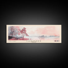 Load image into Gallery viewer, Chiemsee, Germany Watercolor Print, Vacation Gift, Germany Wall Art, Beach Painting, Beach Decor, Large Wall Art, Wood Frame Art