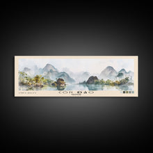 Cargar imagen en el visor de la galería, Côn Đảo, Vietnam Watercolor Beach Print, Vacation Gift, Vietnam Wall Art, Framed Canvas Print, Framed Beach Painting