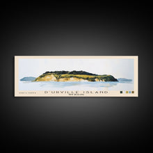 Load image into Gallery viewer, D’Urville Island, New Zealand Watercolor Beach Print, Vacation Gift, New Zealand Wall Art, Framed Canvas Print, Framed Beach Painting