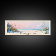 Load image into Gallery viewer, Diani Beach, Kenya Watercolor Beach Print, Vacation Gift, Kenya Wall Art, Framed Canvas Print, Framed Beach Painting