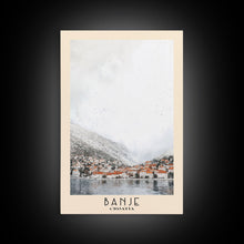 Load image into Gallery viewer, Banje, Croatia Watercolor Print, Vacation Gift, Croatia Wall Art, Beach Painting, Beach Decor, Large Wall Art, Wood Frame Art