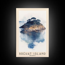 Load image into Gallery viewer, Bréhat Island, France Watercolor Beach Print, Vacation Gift, France Wall Art, Beach Painting, Beach Decor, Beach Painting