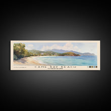 Load image into Gallery viewer, Cane Bay Beach, US Virgin islands Watercolor Beach Print, Vacation Gift, US Virgin islands Wall Art, Beach Painting, Beach Decor, Beach Painting